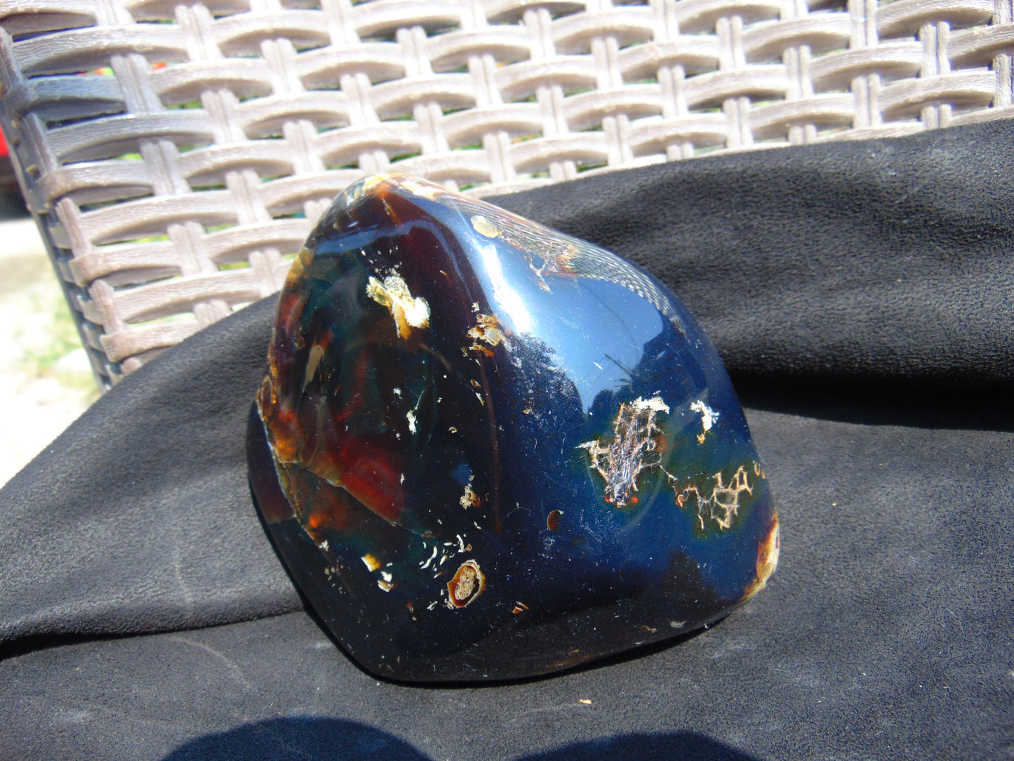 493 gr Full Polished Indonesian Blue Amber for Healing 26AR273