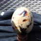229 gr Shaped Egg 87x68 mm Indonesian White Amber for Healing AJ1062