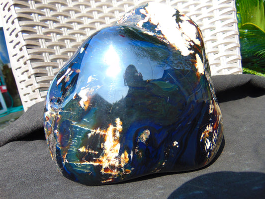 1478 gram full polished  Indonesian Sumatra WHite Blue Amber for Healing ML50