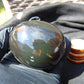 155 gr Shaped Egg 71x61 mm Indonesian Green Amber for Healing AJ1071