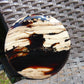 310 gram Round Flat 130x20 mm Indonesia white  Amber for Healing AR105