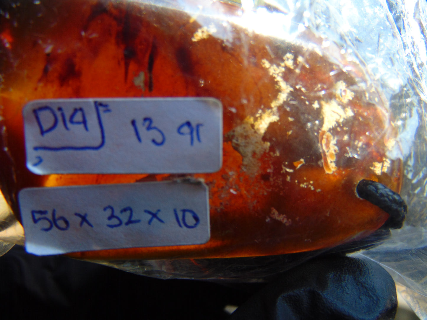 13 gram Pendant Indonesian Red Amber for Healing D14