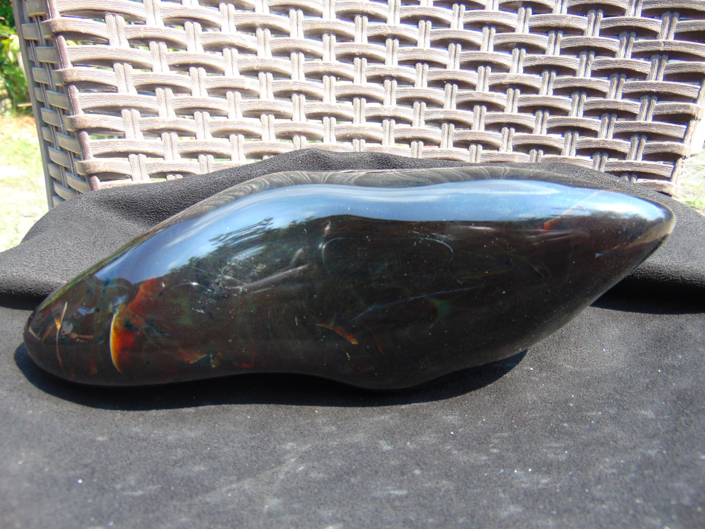 847 gr Full Polished Indonesian Dark Amber for Healing 26AR252