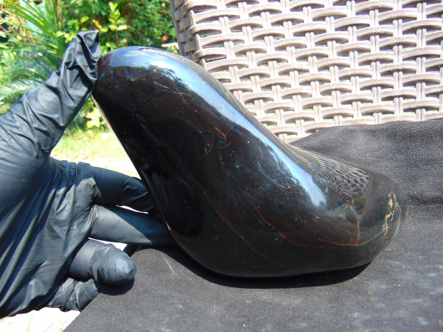 847 gr Full Polished Indonesian Dark Amber for Healing 26AR252