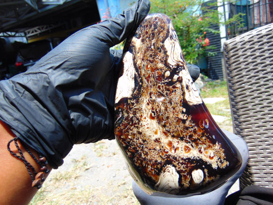 540 gram Full polished Indonesian Amber for Healing 25AR1