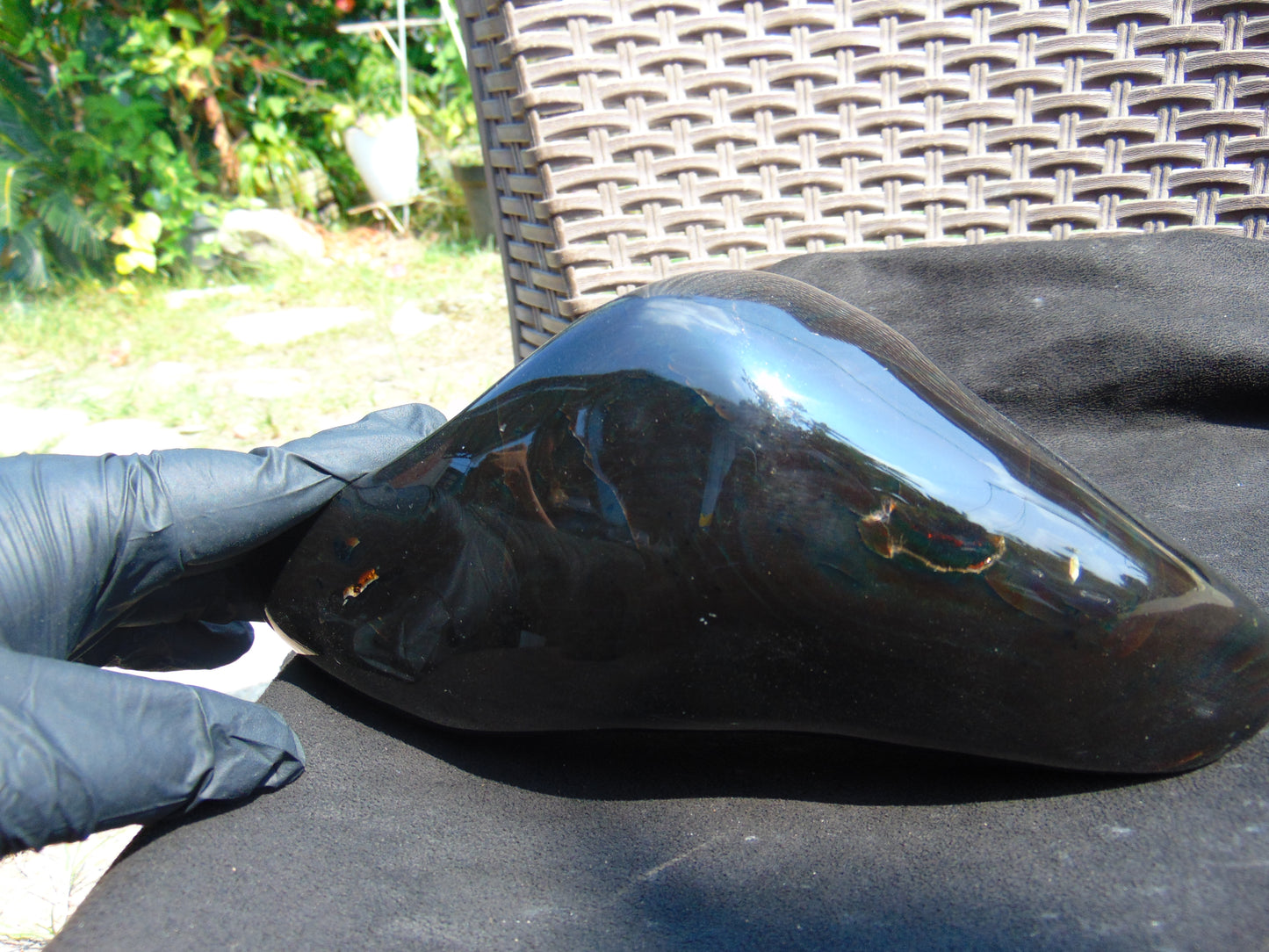 847 gr Full Polished Indonesian Dark Amber for Healing 26AR252