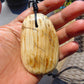 44 gr Genuine Natural Indonesian Yellow Cream Amber Big Pendant 26CPX26