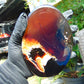 204 gram Slab polished Indonesian Sumatra Blue Amber for Healing 25A213