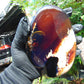204 gram Slab polished Indonesian Sumatra Blue Amber for Healing 25A213