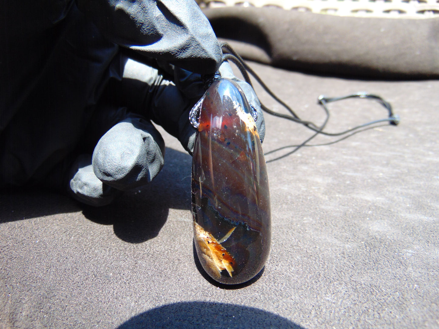 16 gr Teardrop Pendant Indonesian Amber for Healing 25Y22