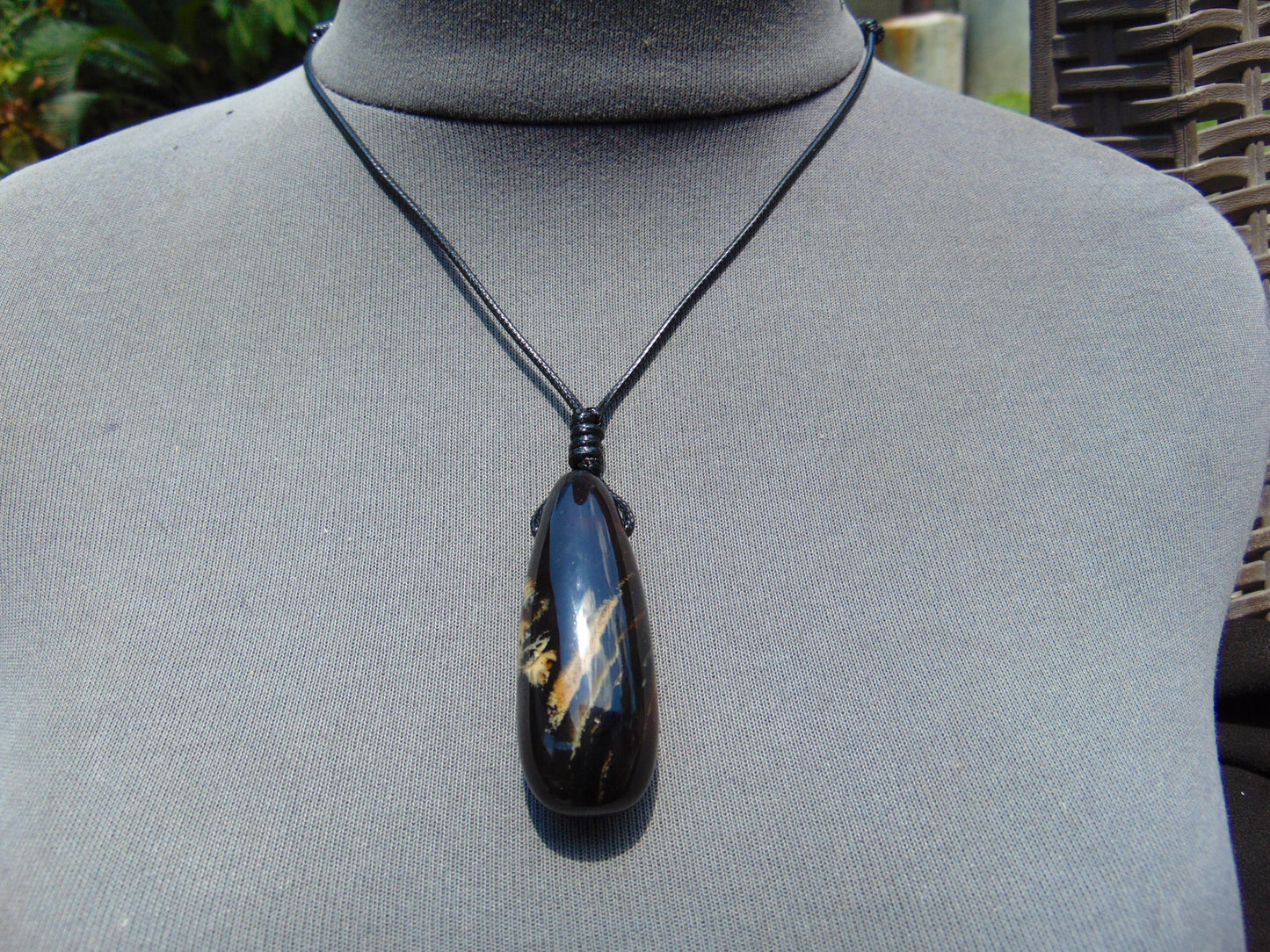 16 gr Teardrop Pendant Indonesian Amber for Healing 25Y22