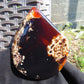 123 gram Slab polished Indonesian Sumatra Inclusion Cherry Red Amber for Healing 25N152