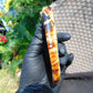 123 gram Slab polished Indonesian Sumatra Inclusion Cherry Red Amber for Healing 25N152