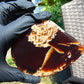 123 gram Slab polished Indonesian Sumatra Inclusion Cherry Red Amber for Healing 25N152