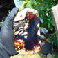 156 gram Slab polish Indonesian Sumatra White Blue Amber for Healing 25Y123