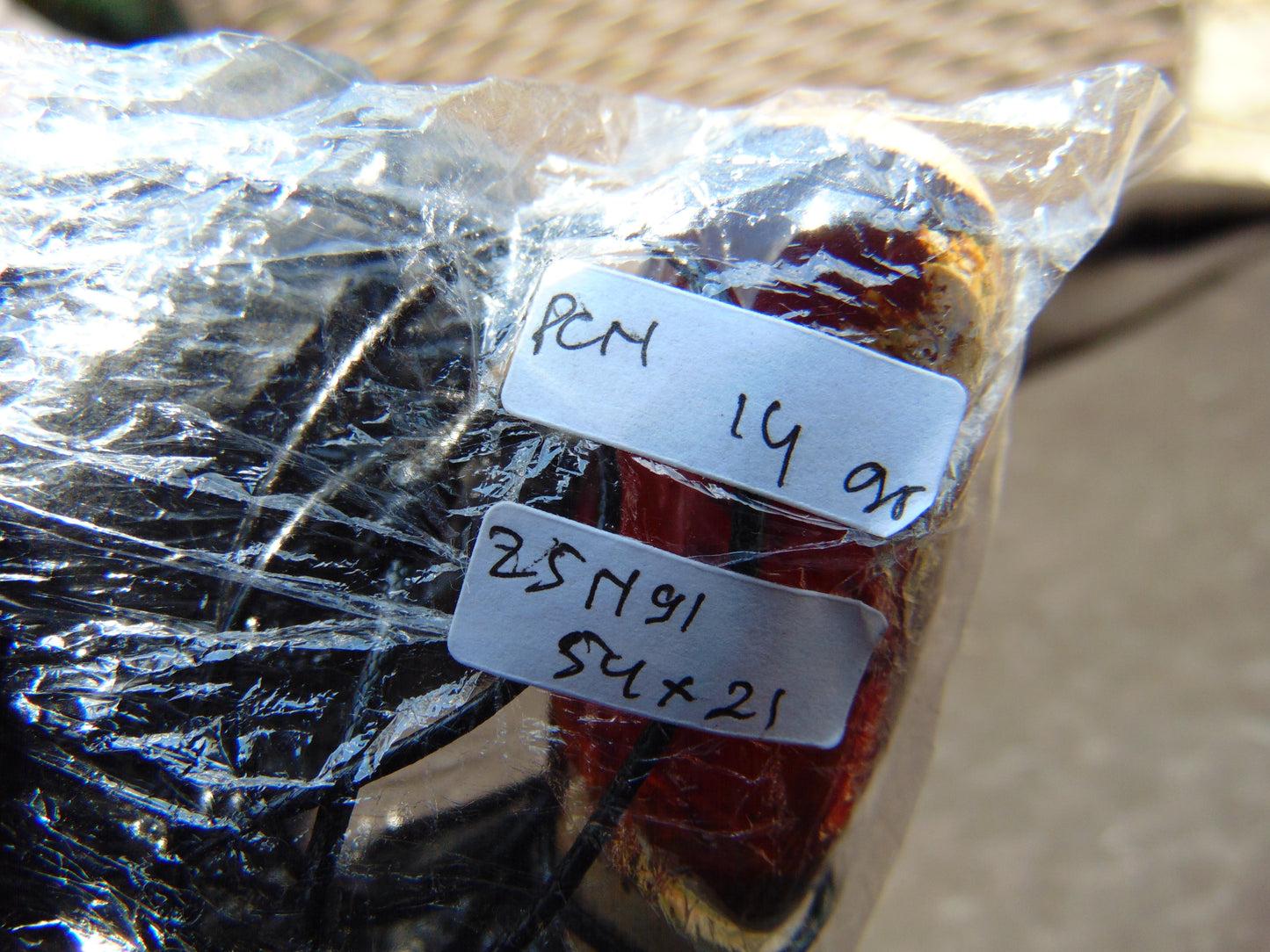 14 gr Teardrop Pendant Indonesian Blue Amber for Healing 25N91