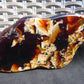 176 gram Slab polished Indonesian Sumatra Zebra Red Amber for Healing 25N163