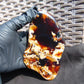 176 gram Slab polished Indonesian Sumatra Zebra Red Amber for Healing 25N163
