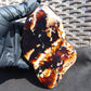176 gram Slab polished Indonesian Sumatra Zebra Red Amber for Healing 25N163