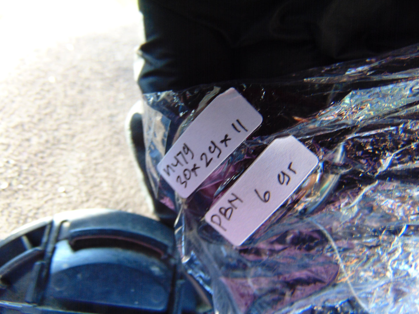 6 gr Pendant 30x29x11 mm Indonesian Blue Amber for Healing PBN479