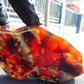 176 gram Slab polished Indonesian Sumatra Zebra Red Amber for Healing 25N163