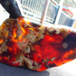 176 gram Slab polished Indonesian Sumatra Zebra Red Amber for Healing 25N163