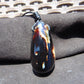 20 gr Teardrop Pendant 54x27 mm Indonesian Inclusion Black Blue Amber for Healing 25N88