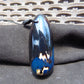 41 gr Teardrop Pendant Indonesian Black Blue Amber for Healing 25Y52