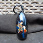 41 gr Teardrop Pendant Indonesian Black Blue Amber for Healing 25Y52