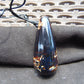 34 gr Teardrop Pendant Indonesian Blue Amber for Healing 25Y1