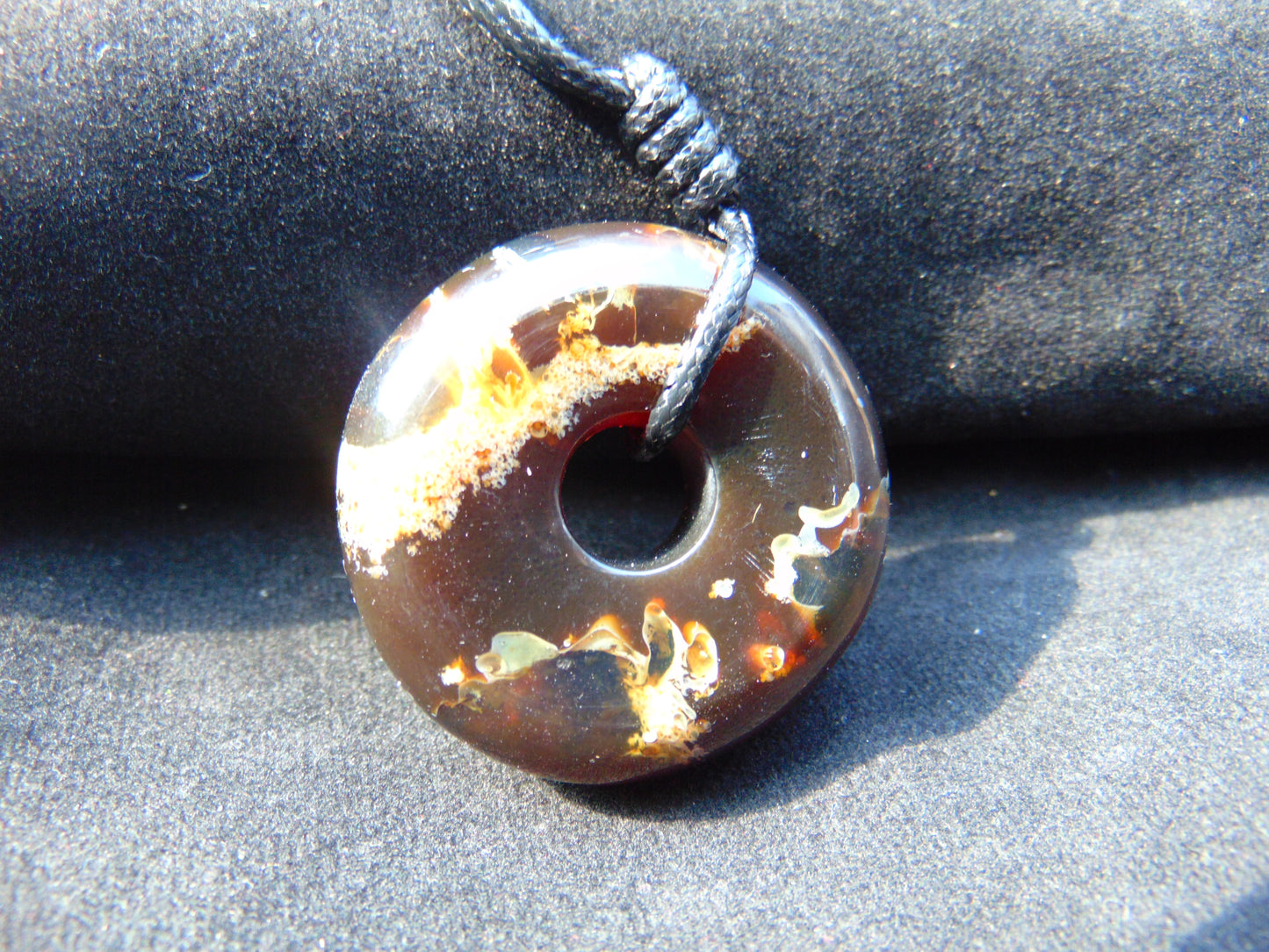 14 gr Donut Pendant Indonesian Amber for Healing PCY755
