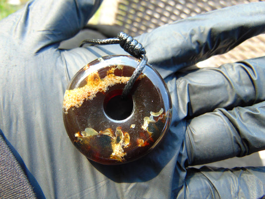 14 gr Donut Pendant Indonesian Amber for Healing PCY755