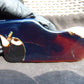 101 gram Slab polished Indonesian Sumatra Purple Blue Amber for Healing 25N158