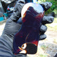 101 gram Slab polished Indonesian Sumatra Purple Blue Amber for Healing 25N158