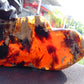 117 gram Slab polish Indonesian Sumatra White Blue Amber for Healing 25Y127