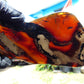 154 gram Slab polished Indonesian Sumatra Purple Yellow Amber for Healing 25A202