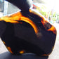 70 gram Slab polished Indonesian Sumatra Black Blue Amber for Healing 25N148