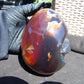 593 gr 4.9x3.9" snake carving on the Amber egg  Indonesian Mushroom Inclusion Purple Blue Amber AJ772
