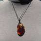11 gram Pendant Indonesian Blue Red Amber for Healing Y32(B)