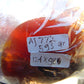593 gr 4.9x3.9" snake carving on the Amber egg  Indonesian Mushroom Inclusion Purple Blue Amber AJ772