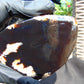 111 gram Slab polished Indonesian Sumatra Dark Spot Blue Amber for Healing 25N144