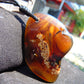 12 gr Pendant Indonesian Purple Blue Amber for Healing A149