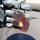 12 gr Pendant Indonesian Purple Blue Amber for Healing A149