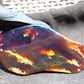 93 gram Slab polished Indonesian Sumatra Yellow Purple Blue Red Amber for Healing 25A207
