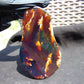 93 gram Slab polished Indonesian Sumatra Yellow Purple Blue Red Amber for Healing 25A207