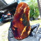 93 gram Slab polished Indonesian Sumatra Yellow Purple Blue Red Amber for Healing 25A207