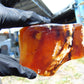 84 gram Slab polish Indonesian Sumatra White Honey Yellow Amber for Healing 25Y129