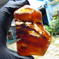 84 gram Slab polish Indonesian Sumatra White Honey Yellow Amber for Healing 25Y129