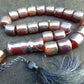 92 gr Komboloi Rosary 22+1 Beads 16x16 mm Indonesian Cherry Red Amber for Healing 26RF3