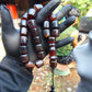 92 gr Komboloi Rosary 22+1 Beads 16x16 mm Indonesian Cherry Red Amber for Healing 26RF3